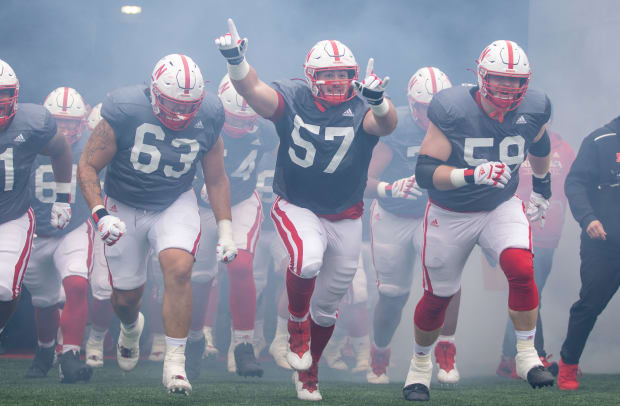 Tunnel Walk 2023 Nebraska football spring game